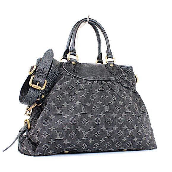Louis Vuitton Monogram Denim Black Neocabby 2way Tote Bag - Picture 1 of 6